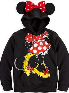 Minnie Mouse Pullover Hoodie w Ears